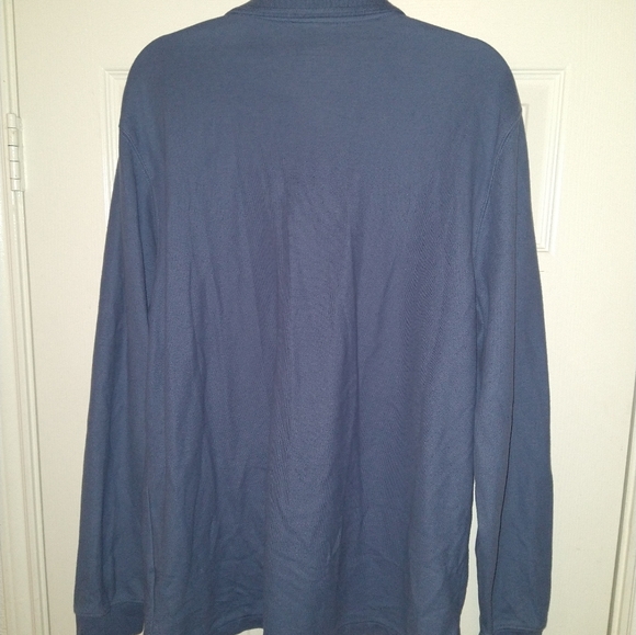LL Bean Traditional Fit Long Sleeve Polo Shirt Men's sz Large Reg. - Picture 3 of 4